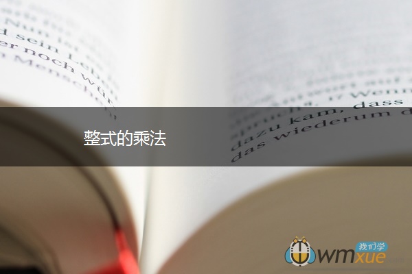 整式的乘法