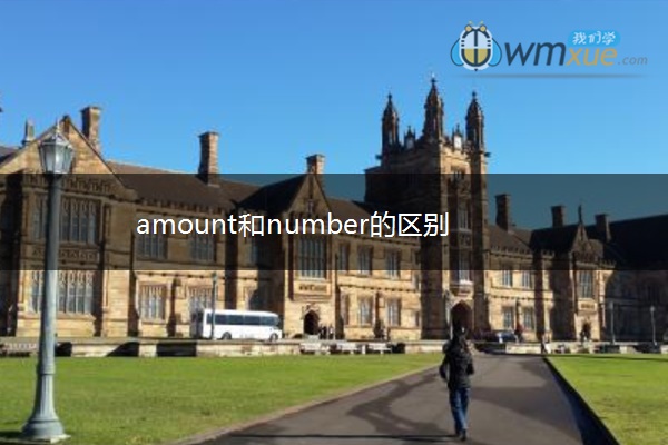 amount和number的区别