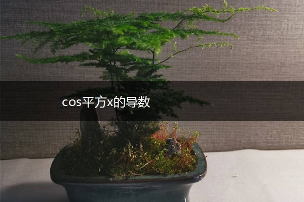 cos平方x的导数
