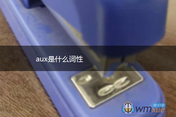 aux是什么词性