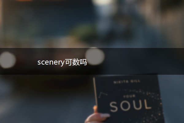 scenery可数吗