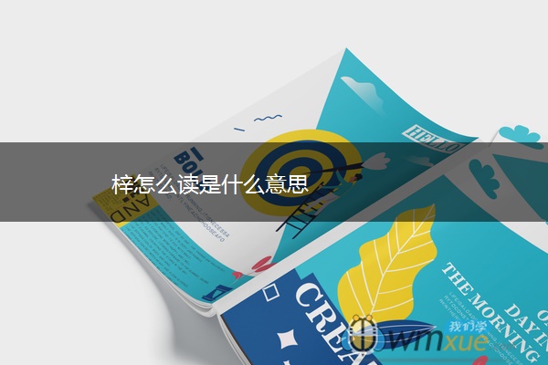梓怎么读是什么意思