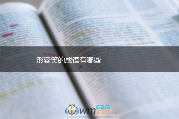 形容笑的成语有哪些