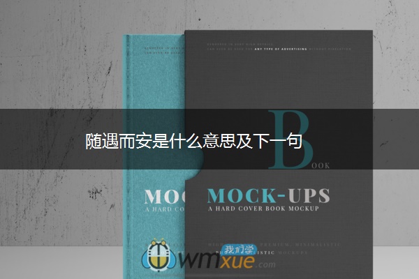 随遇而安是什么意思及下一句