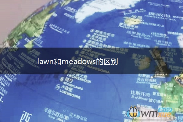 lawn和meadows的区别