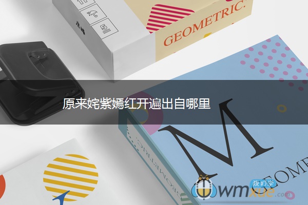 原来姹紫嫣红开遍出自哪里