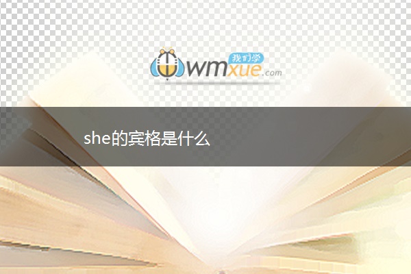 she的宾格是什么