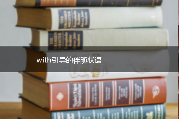 with引导的伴随状语