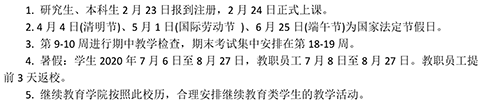 2020海南各大学寒假什么时间开学