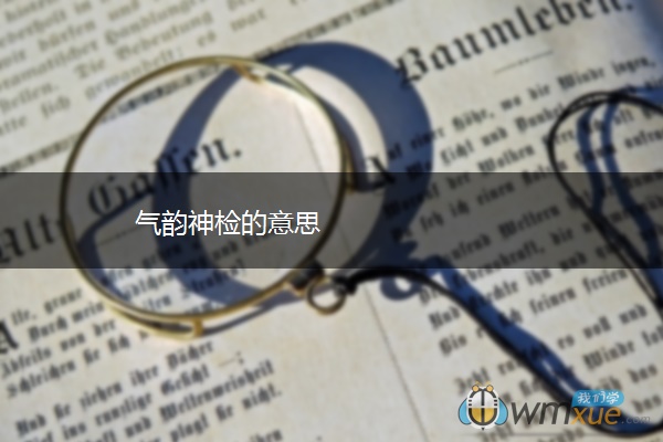 气韵神检的意思