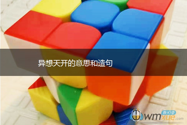 异想天开的意思和造句