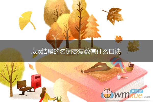 以o结尾的名词变复数有什么口诀