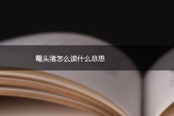 鼋头渚怎么读什么意思