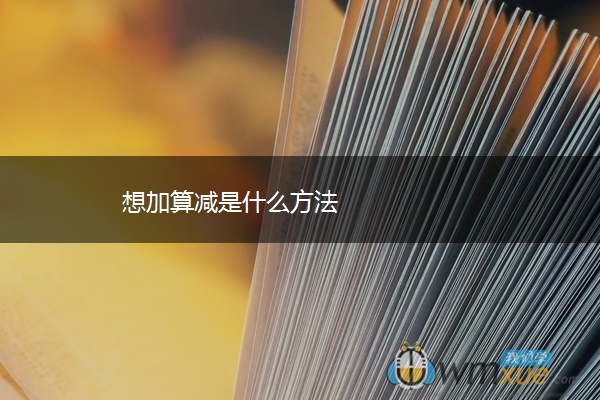 想加算减是什么方法
