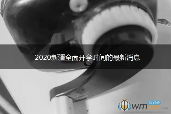 2020新疆全面开学时间的最新消息