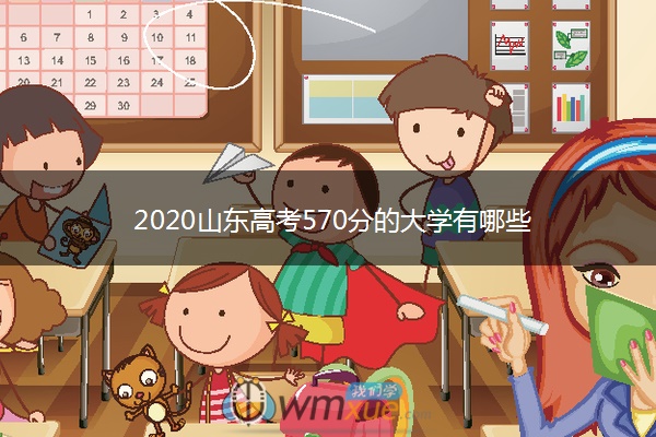 2020山东高考570分的大学有哪些