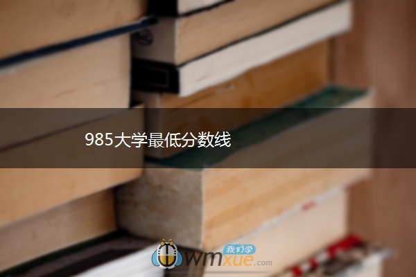 985大学最低分数线