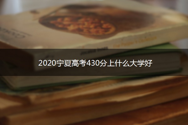 2020宁夏高考430分上什么大学好