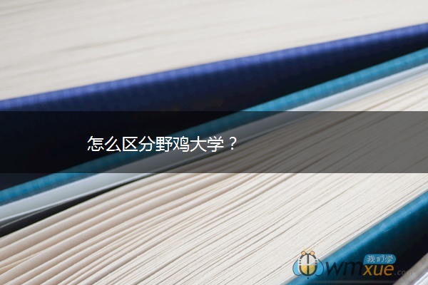 怎么区分野鸡大学？