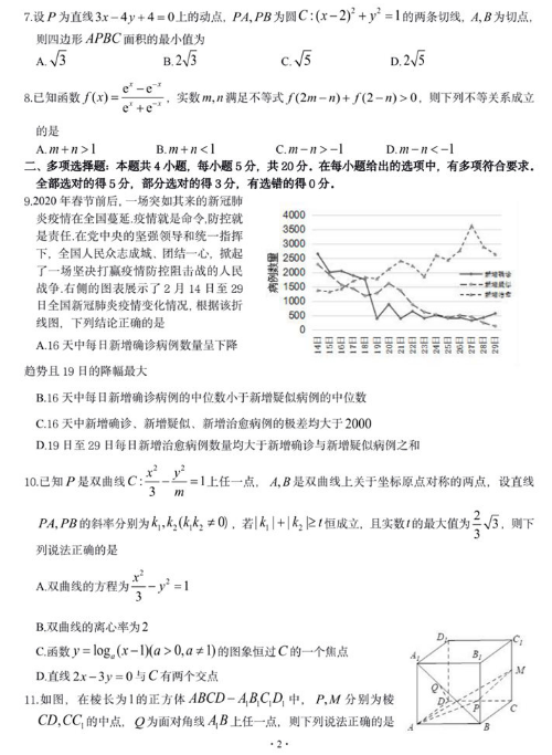 2021山东高考数学冲刺押题密卷及答案