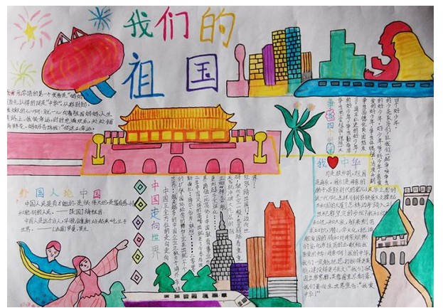 2021国庆节手抄报图片大全简单又漂亮2021